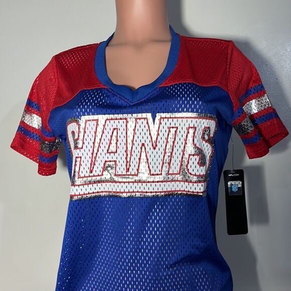 NFL Women's Mesh Short-Sleeve Shirt NY Giants - Picture 3 of 3